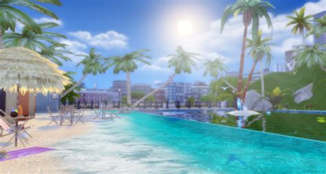 Tropical Beach At Lily Sims Sims 4 Updates