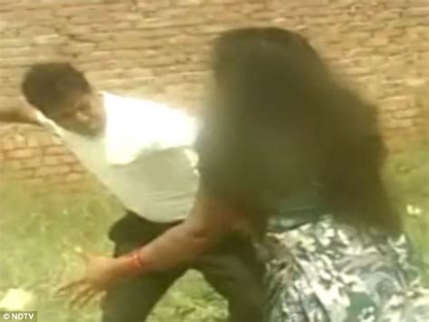 Horrifying Footage Emerges Of Four Men Beating Indian Woman Nowmynews