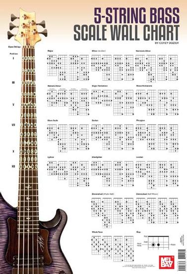 String Bass Scale Wall Chart
