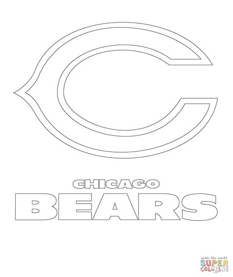 Chicago Bears Logo Coloring Page Free Printable Coloring Pages