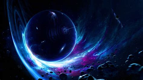 Artwork Digital Art Planet Space Asteroid Space Art Wormholes