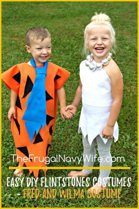 Easy Diy Flintstones Costumes Fred And Wilma Costume The Frugal