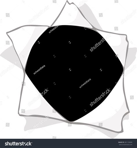 Hole Paper Vector Illustration Stock Vector Royalty Free 281159000
