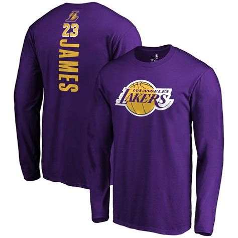 Mens Fanatics Branded Lebron James Purple Los Angeles Lakers Team