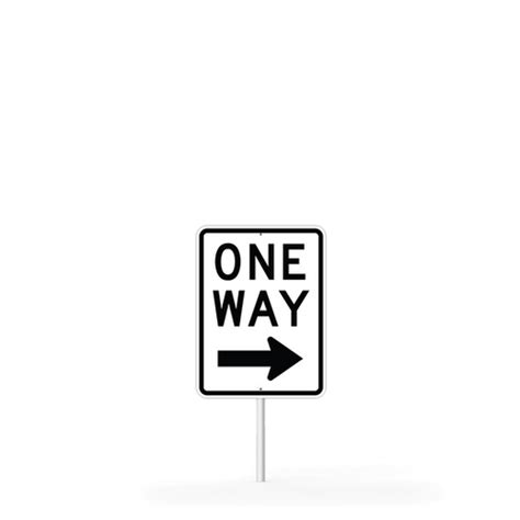 One Way Right Arrow Printed Reflective Sign Ardorprinting