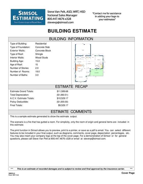 Understand the service that you need and do research on how much it typically costs. 9+ Building Estimate Templates | Free & Premium Templates