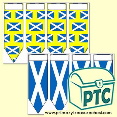 Scottish Flag Themed Bookmarks Scottish Literacy Primary Resources