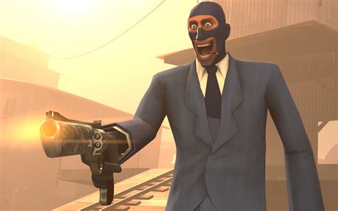 Team Fortress 2 Wallpaper Spy With Gun By Dunkmovies On Deviantart