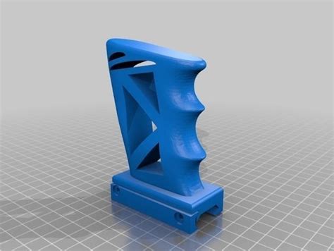 Skeletonized Fore Grip 3d Model 3d Printable Stl