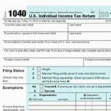Income Tax Forms Federal