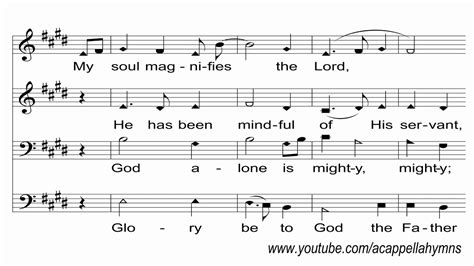 Magnificat A Cappella Hymn Youtube