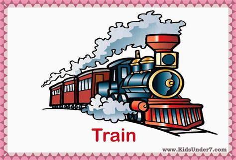 Kids Under 7 Transportation Flashcards