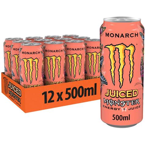 Monster Monarch Energy Drink Juiced Energy 500ml Pack Of 12 Lowest