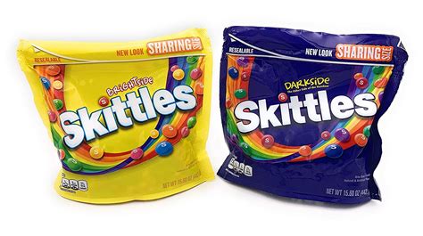 Skittles Brightside And Darkside Candies 1560 Ounces With Resealable