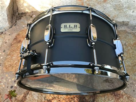 Tama Slp Series Big Black Steel Snare Drum 14x8 Blakes Drum Shop