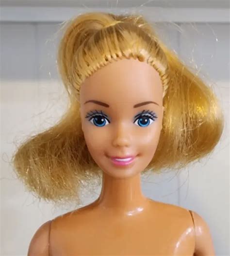 VTG RARE S Barbie Doll Nude Tone Blonde Hair Face Made In Mexico PicClick