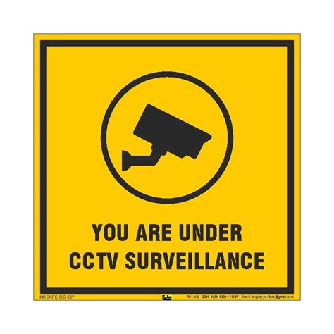 Buy Mr Safe You Are Under Cctv Surveillance Sign Aluminium Composite