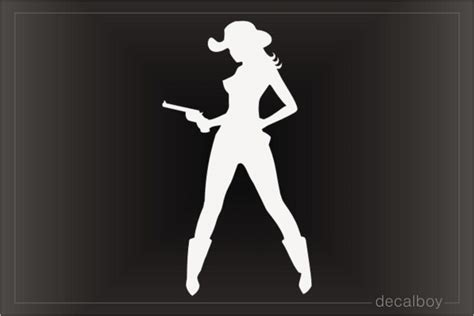 Cowgirl Decals Stickers Decalboy