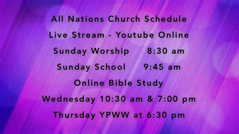 All Nations Church Of God In Christ Live Stream Youtube