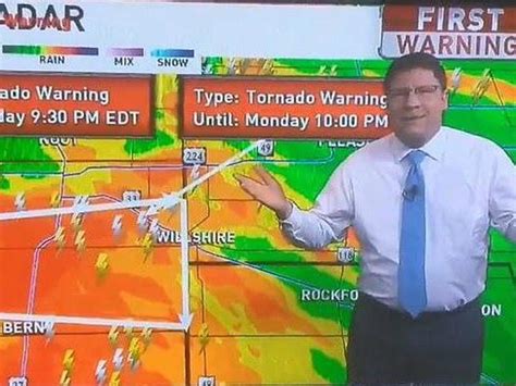 Weatherman Loses It On Camera During Tornado Warning That Interrupted