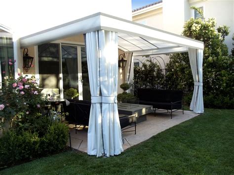 This diy project added patio lighting and curtains to our outdoor sitting areas without using any electricity. Outdoor Curtains, Drapes and Roller Shades | Superior Awning
