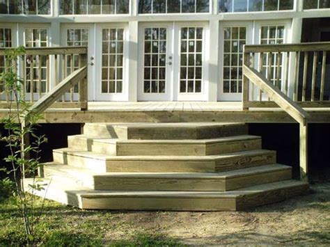 Wrap Around Stairs For Deck Deck Stairs With A Wrap Around Angled