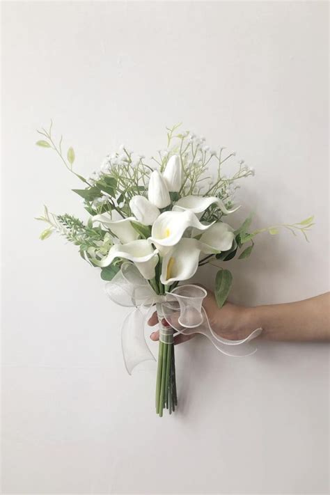 Calla Lily Bouquet In Simple Wedding Bouquets Hand Bouquet