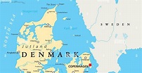 Copenhague Mapa Europa | Mapa