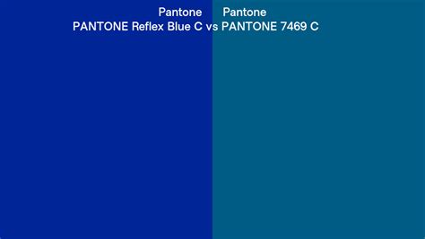 Pantone Reflex Blue C Vs Pantone 7469 C Side By Side Comparison