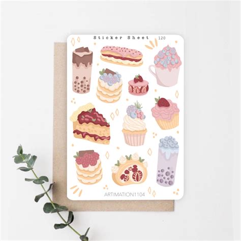 Paper Stickers Stickers Labels And Tags Watercolour Scrapbook Planner Hp