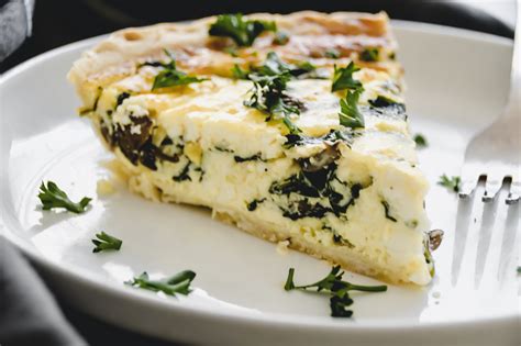 Spinach Mushroom And Feta Quiche Kay S Clean Eats