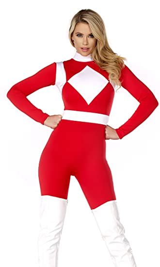Forplay Womens Forceful Action Figure Catsuit With Belt