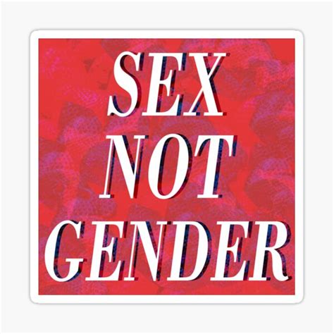 Sex Not Gender Biology Critical Feminism Sticker For Sale By Irma Irma Redbubble