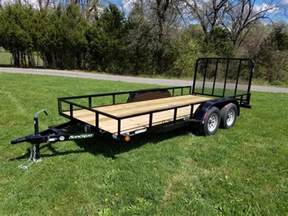 2016 Load Trail 16 Tandem With 4 Fold Gate Utility Flat Bed