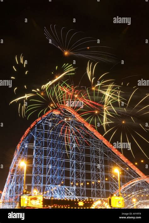 Pleasure Beach Blackpool Fireworks Hi Res Stock Photography And Images
