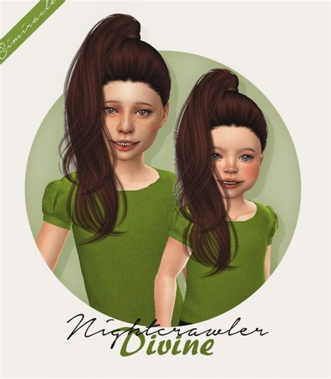 Nightcrawlers Divine Hair For Kids And Toddlers At Simiracle Sims 4