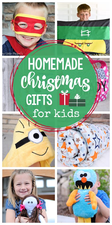 Looking for some cheap gift ideas this christmas to inject some joy after a year of doom and gloom? 25 Homemade Christmas Gifts for Kids - Crazy Little Projects