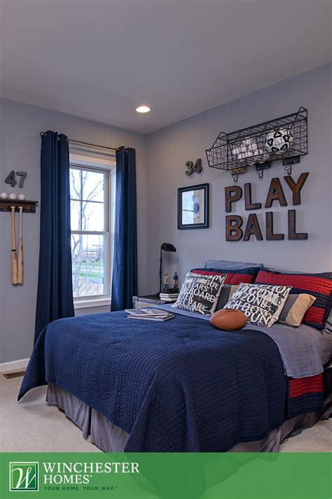 Blue and red boys bedroom. 634 best Boy's Room images on Pinterest | Boy rooms, Boy ...