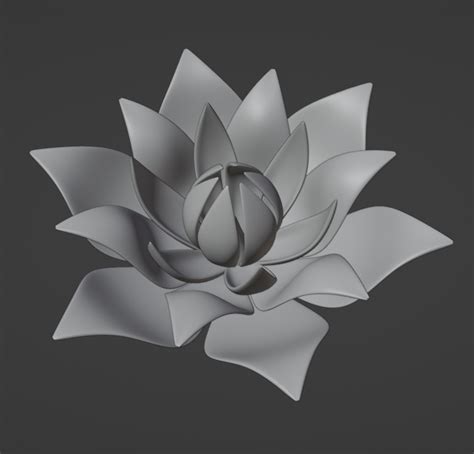 Free Stl File Lotus Flower 🪷・3d Printable Object To Download・cults