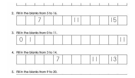 12 Math Worksheets Missing Numbers 1-20 / worksheeto.com
