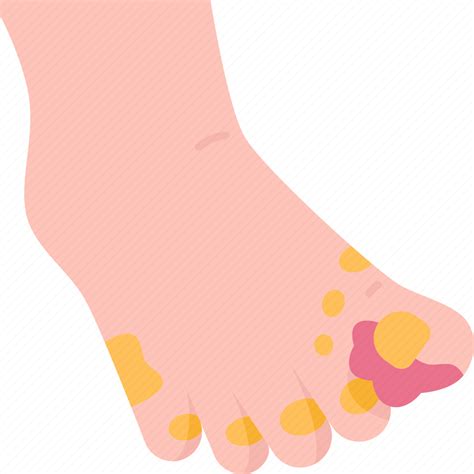 Foot Skin Infection Fungal Disease Icon Download On Iconfinder