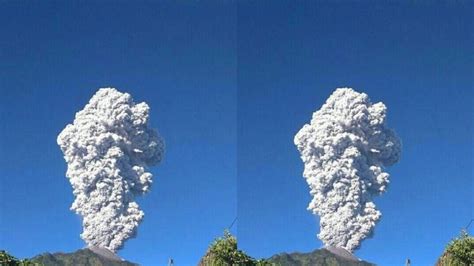 breaking news gunung merapi kembali meletus diawali gempa vulkanik selama 1 menit