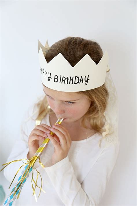 Printable Happy Birthday Crowns Say Yes Happy Birthday Crown
