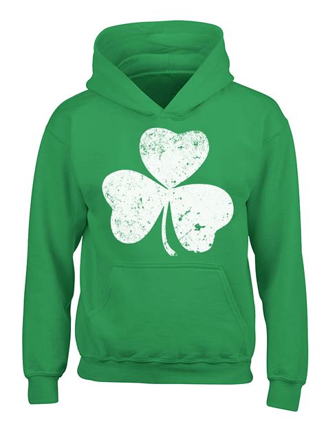 Awkward Styles Kids St Patricks Day Hoodie Irish Leaf Hooded