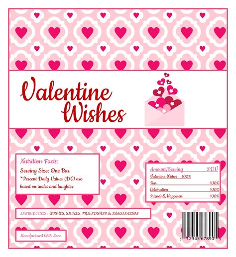 Candy Wrapper Valentines Candy Wrappers Valentine Candy Valentines Printables Free
