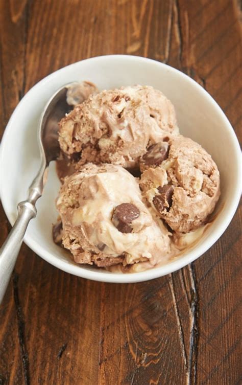 No Churn Chocolate Peanut Butter Swirl Ice Cream Bake Or Break