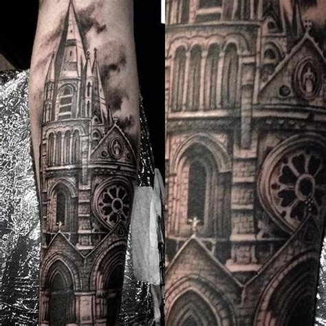 15 Dramatic Church Tattoos Con Imágenes Tatuajes Interesantes Tatuajes