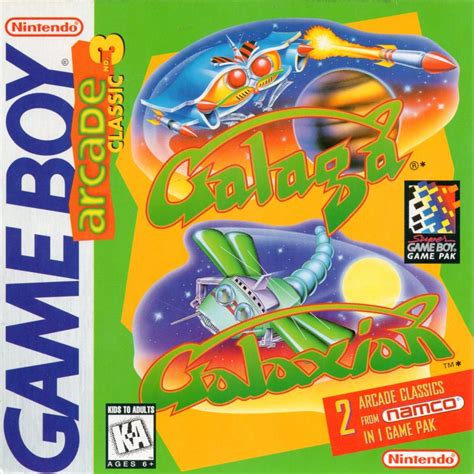 Arcade Classic Galaga Galaxian Cover Or Packaging Material MobyGames