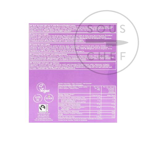 Whitakers Rose & Violet Cremes 200g | Buy online at Sous Chef UK