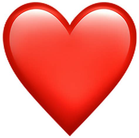 Heart Love Red Whatsapp Emoji Emotion Emotions Big Heart Emoji X Png Clipart Download